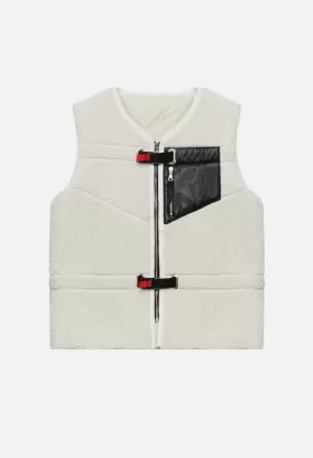 Boulder Polar Fleece Vest / Ivory