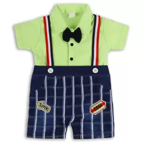 Boys Patch work  T- Shirt And Dungaree