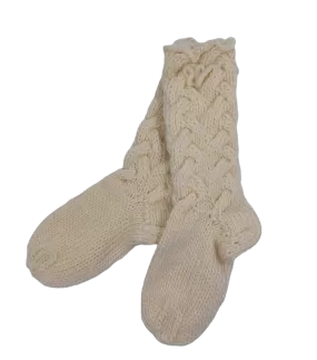 By Seija - Wool Sock White M