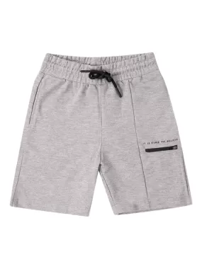 Cantabil Boy's Grey Melange Bermuda