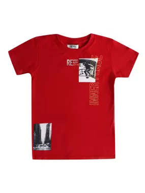 Cantabil Boy's Red T-Shirt