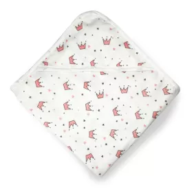 Muslin Hooded Towel for Baby- 6 Layer - 100% Organic Cotton - Crown