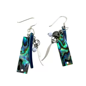 Sterling & Abalone Dangle Earrings