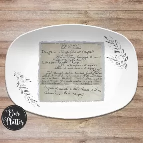 Vintage Recipe Platter